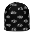 New Wave Barbed Wire Logo Beanie (White) (New Wave)