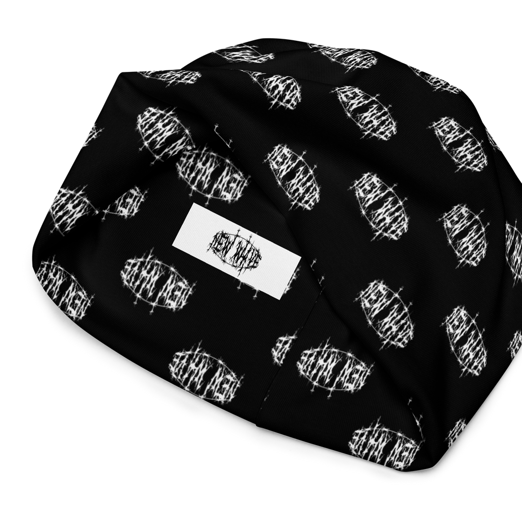 New Wave Barbed Wire Logo Beanie (White) (New Wave)