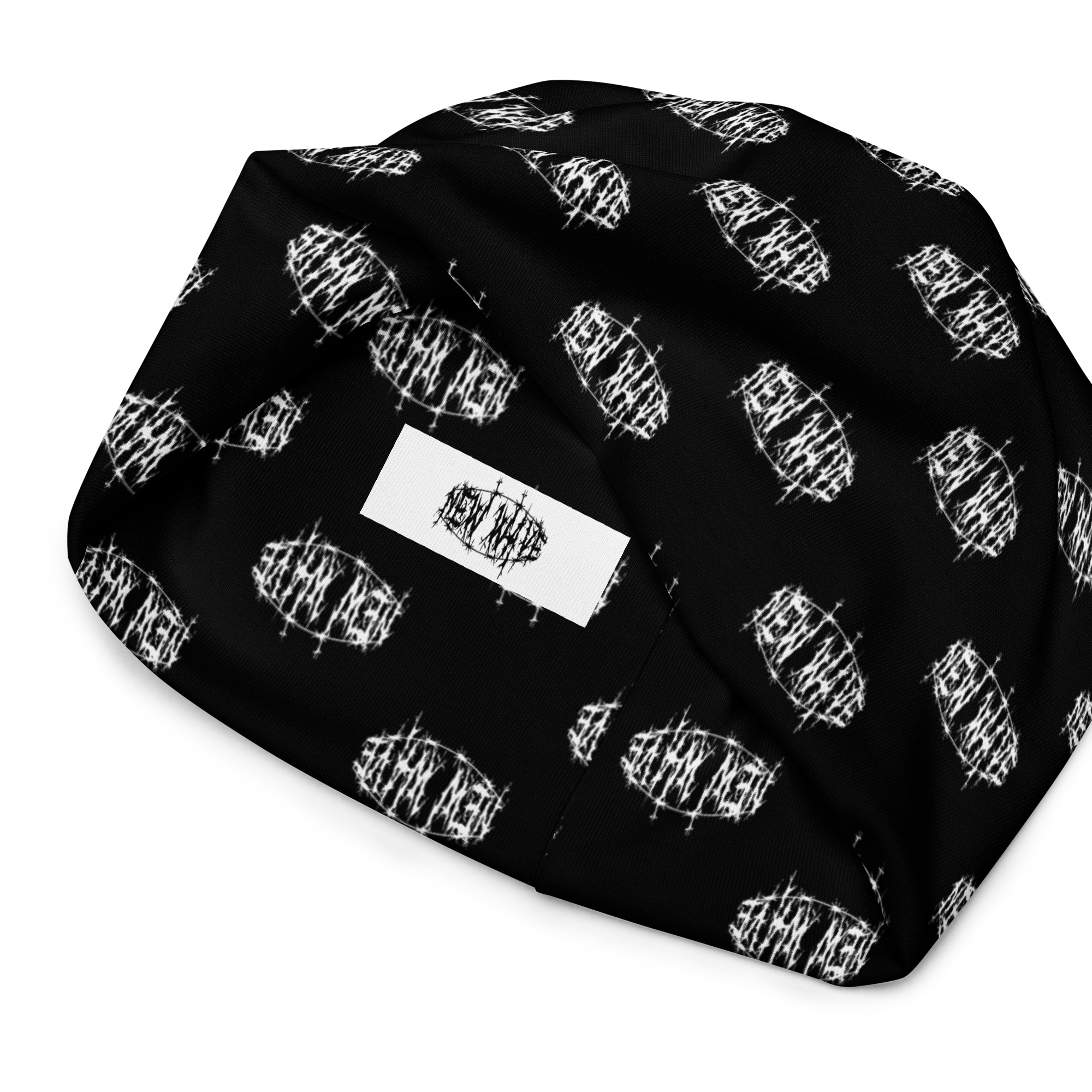 New Wave Barbed Wire Logo Beanie (White) (New Wave)