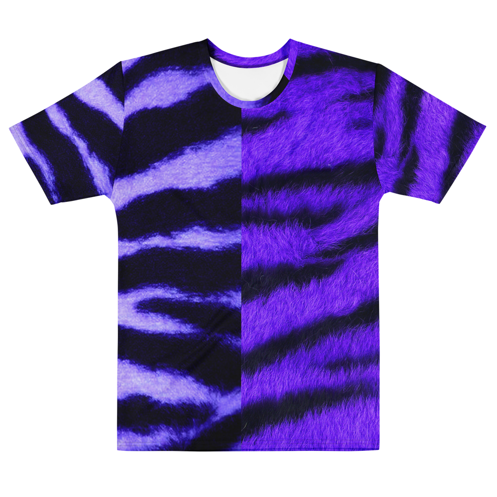 Purple Zebra Tiger Tee (New Wave)
