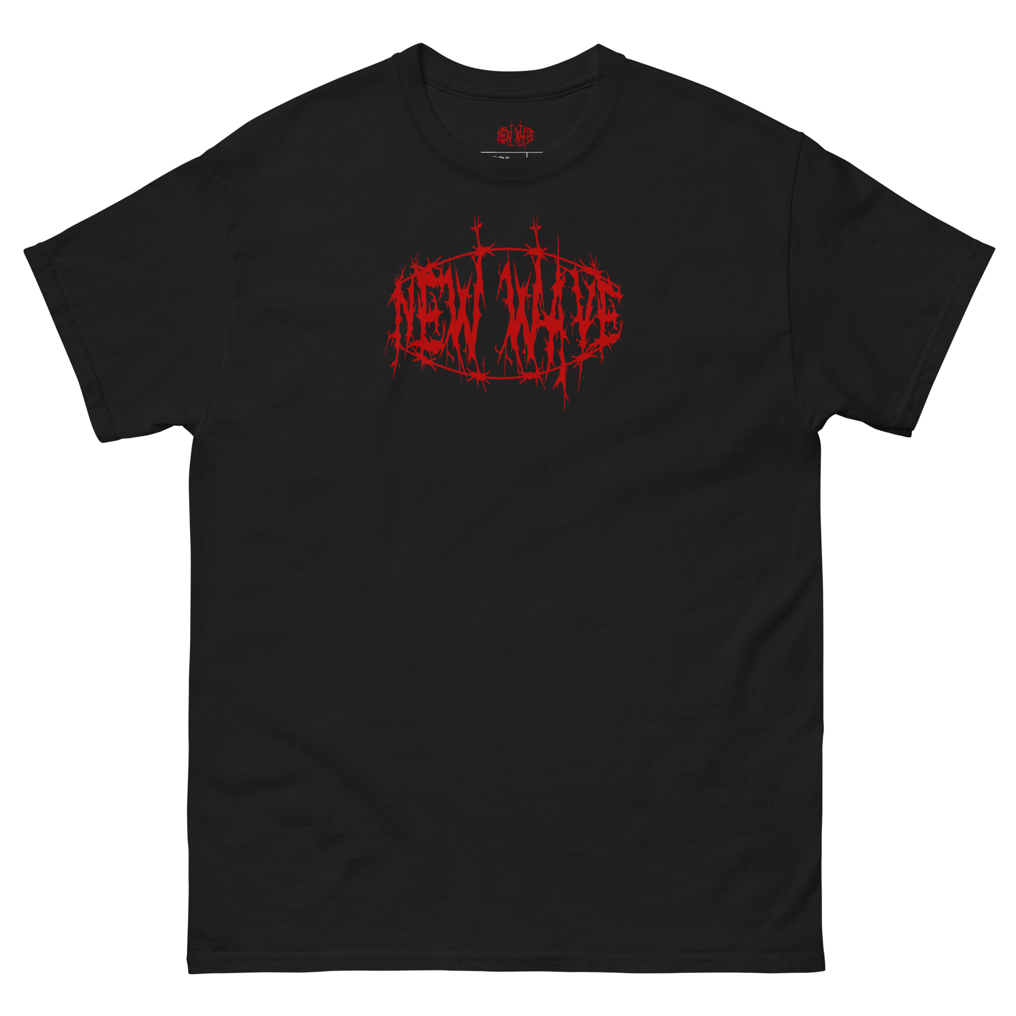 New Wave Barbed Wire Logo Tee (Red)