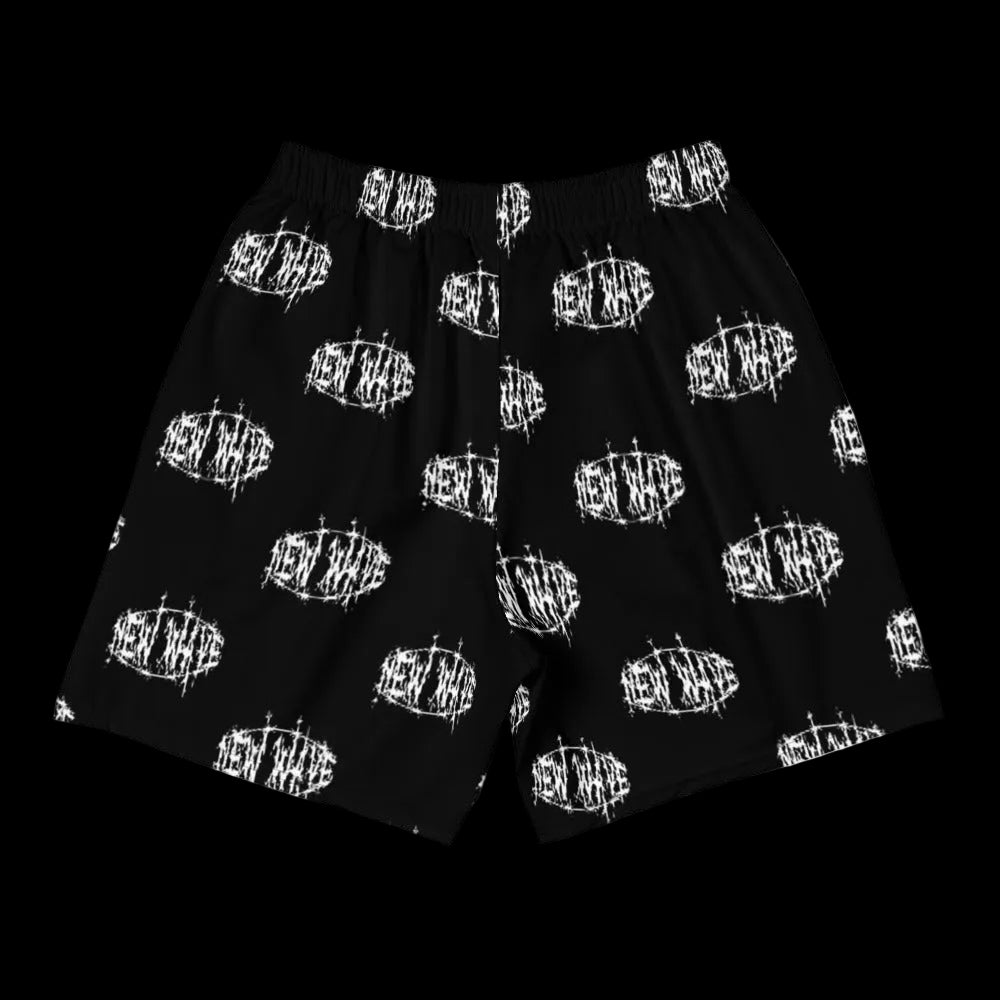 New Wave Barbed Wire Logo Shorts (White)
