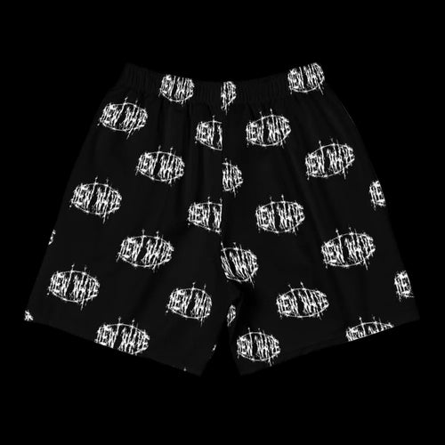 New Wave Barbed Wire Logo Shorts (White)
