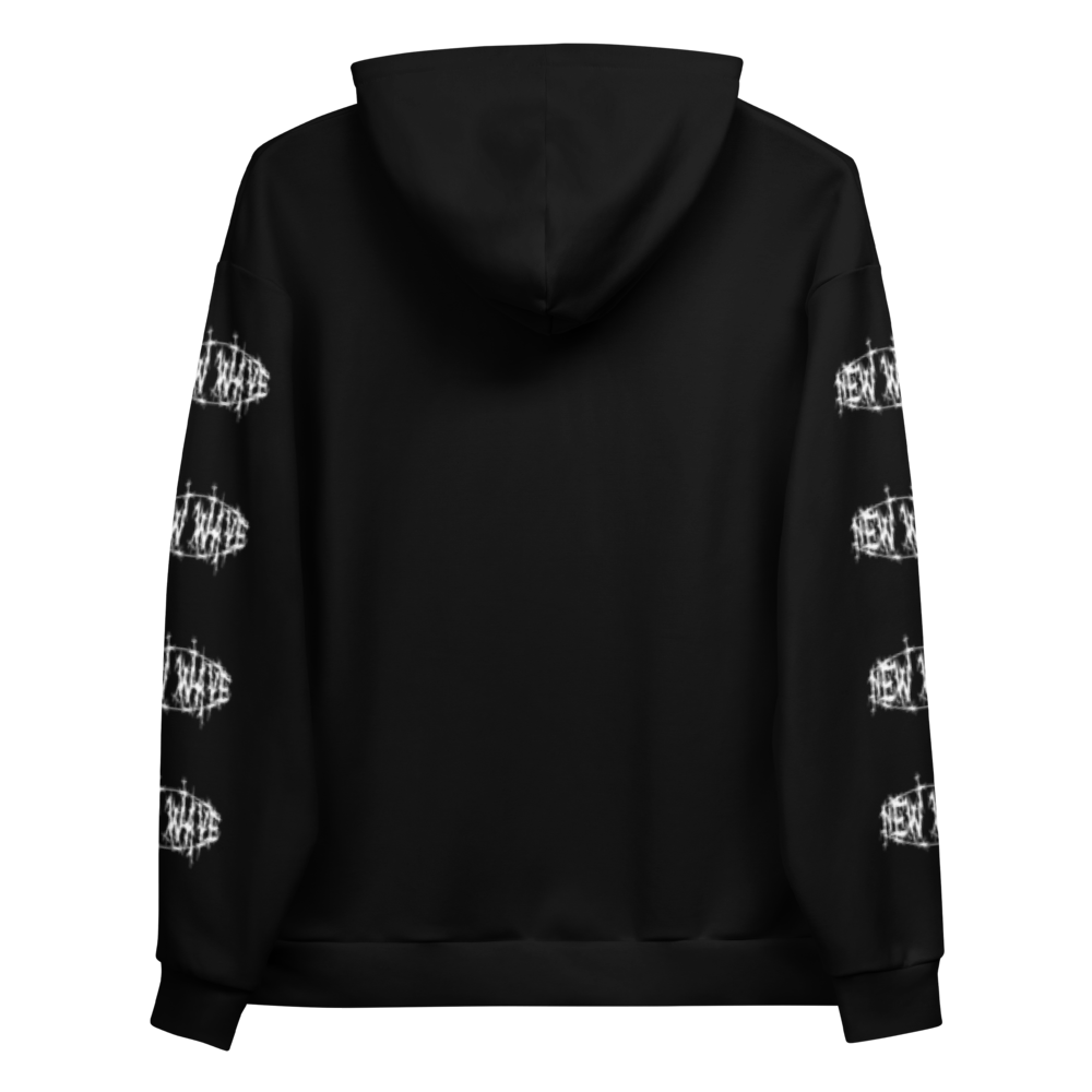 New Wave Barbed Wire Logo Hoodie (White) (New Wave)
