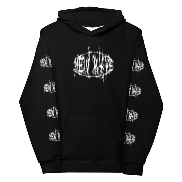 New Wave Barbed Wire Logo Hoodie (White)