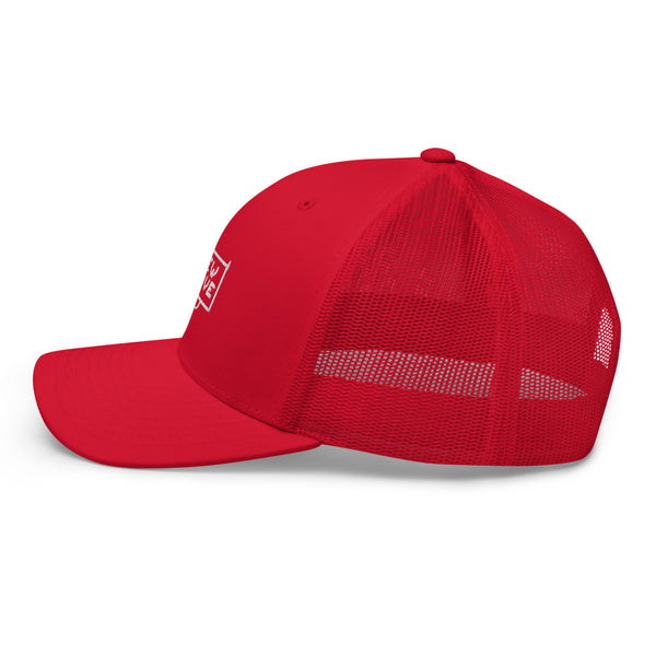 New Wave Demon Logo Trucker