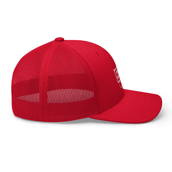 New Wave Demon Logo Trucker